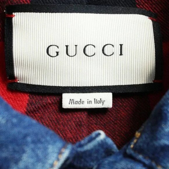 Gucci Warm Tiger Embroidery "Blind for Love" Accent Trucker Jacket - Picture 6 of 16